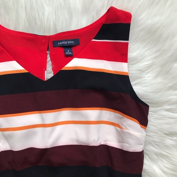 Lands’ End | Colorful Stripe Summer Dress - Picture 3 of 7